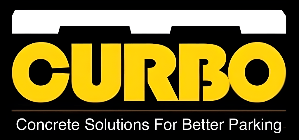 Curbo parking curbs logo: Concrete Solutions for better parking